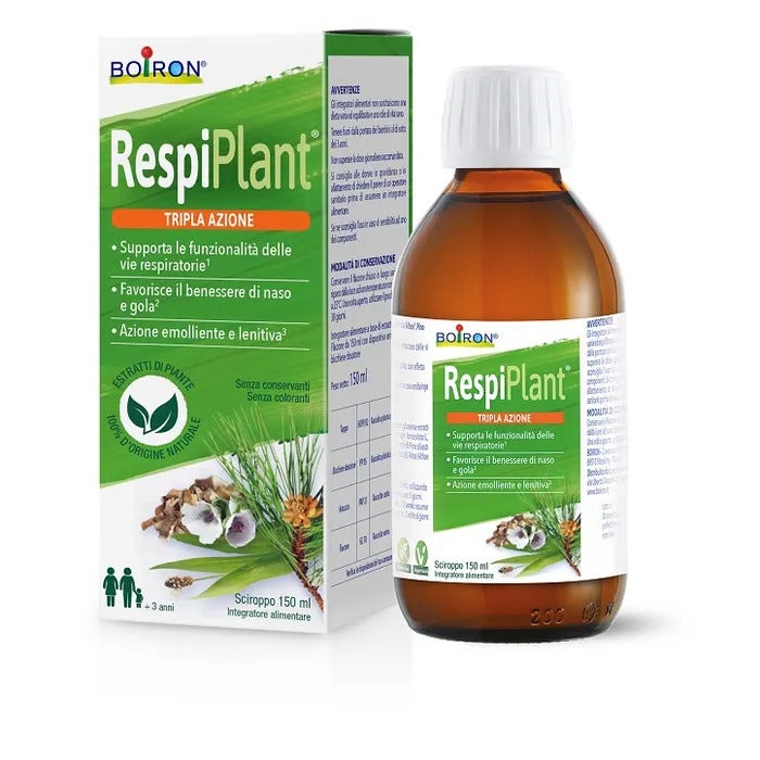 Boiron Respiplant Sciroppo 150ml + In Regalo Scaldacollo Per L'Inverno-2