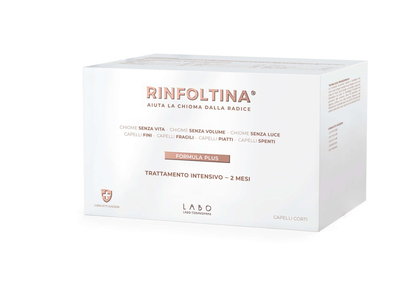 Labo Rinfoltina Plus Trattamento Intensivo Capelli Corti 40 Fiale-2
