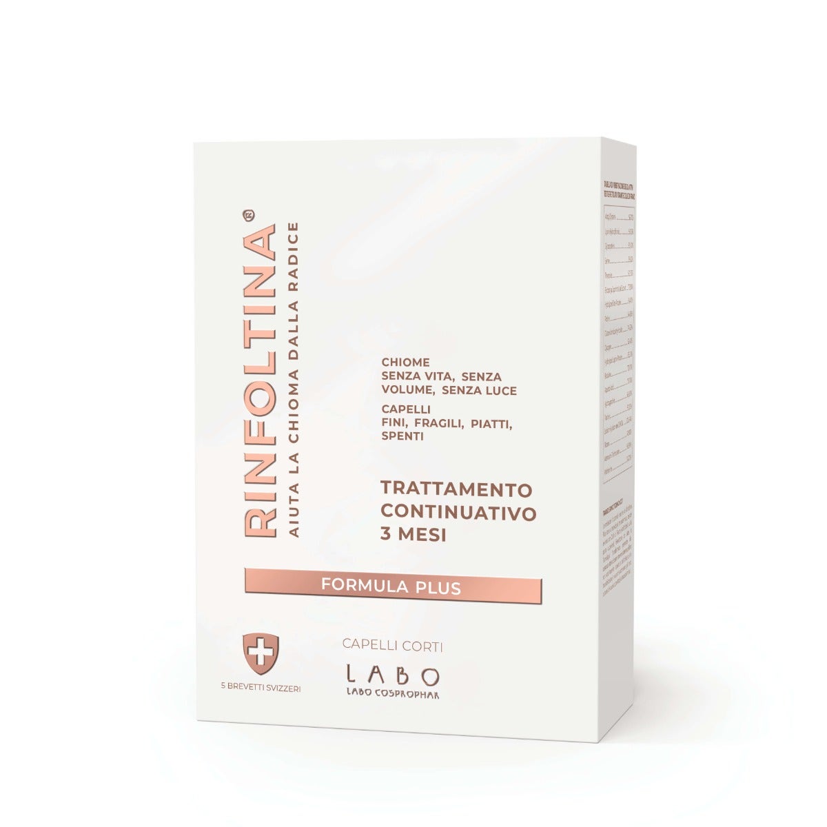 Labo Rinfoltina Plus Trattamento Continuativo 3 Mesi Capelli Corti 100ml-2