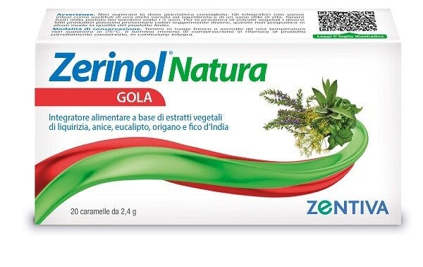 Zerinol Natura Gola 20 Caramelle-1