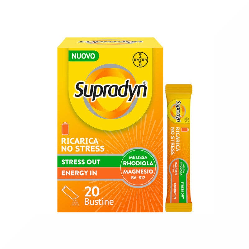 Supradyn Ricarica No Stress Integratore Vitamine e Magnesio contro la Stanchezza da Stress 20 Buste-9