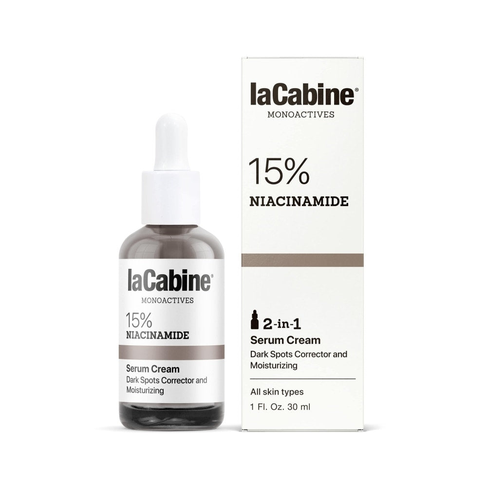 LaCabine 15% Niacinamide Tecnologia 2 in 1 Siero+Crema Viso Idratante Anti-Macchie 30ml-2
