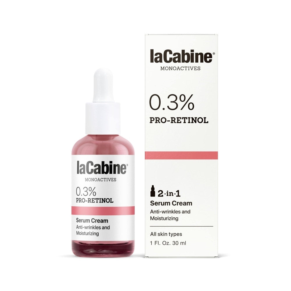 LaCabine 0.3% Pro-Retinol Tecnologia 2 in 1 Siero+Crema Viso Rigenerazione Cellulare 30ml-2