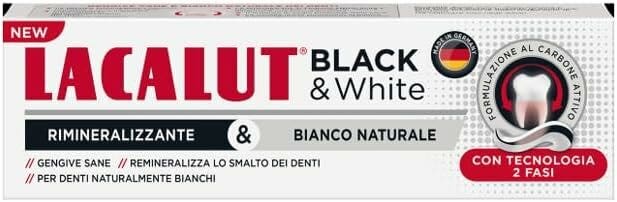 Lacalut Dentifricio Black & White 75ml-1