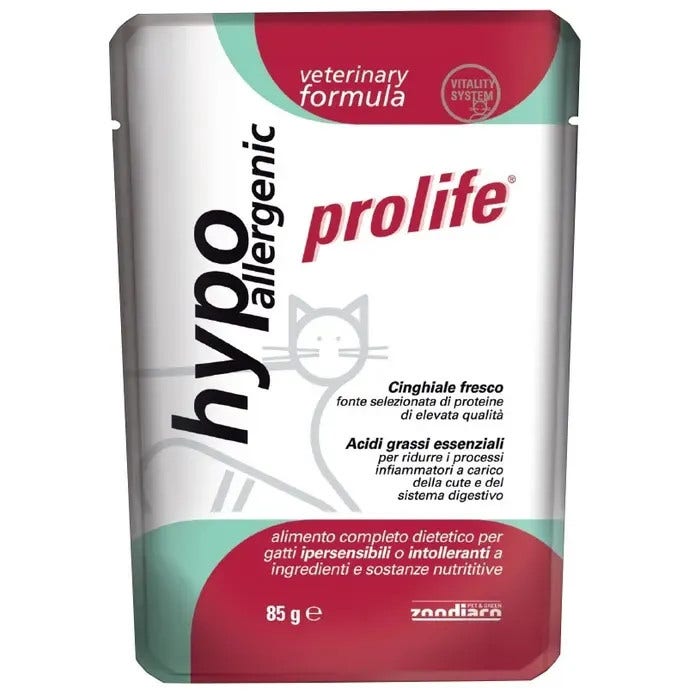 Prolife Veterinary Hypoallergenic Cibo Umido Per Gatti Bustina 85g-2