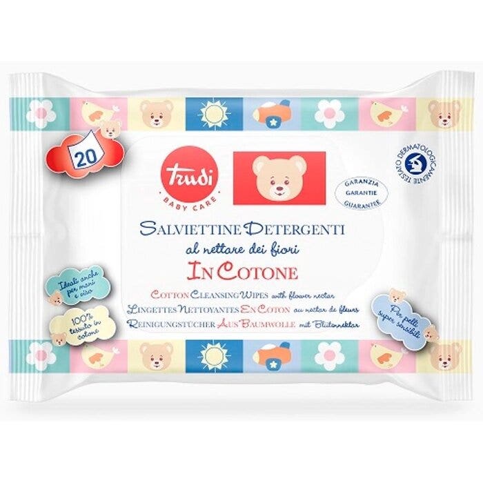 Trudi Baby Care Salviette Cotone 20 Pezzi-1