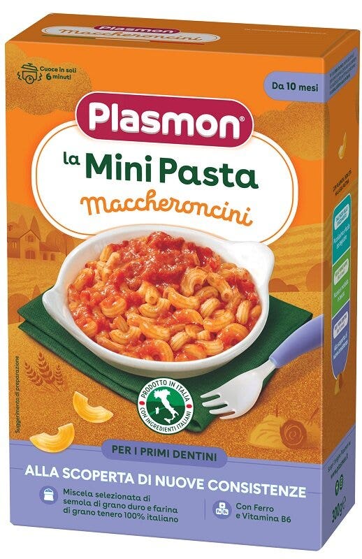 Plasmon La Mini Pasta Maccheroncini 300g 10 Mesi+-1