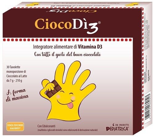 CiocoDì3 Integratore Vitamina D3 30 Tavolette-1