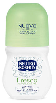 Neutro Roberts Deodorante Roll On Fresco Verde Zero Sali di Alluminio 50ml-1