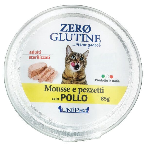 Unipro Gatto  Zero Glutine Con Pollo 85g-1