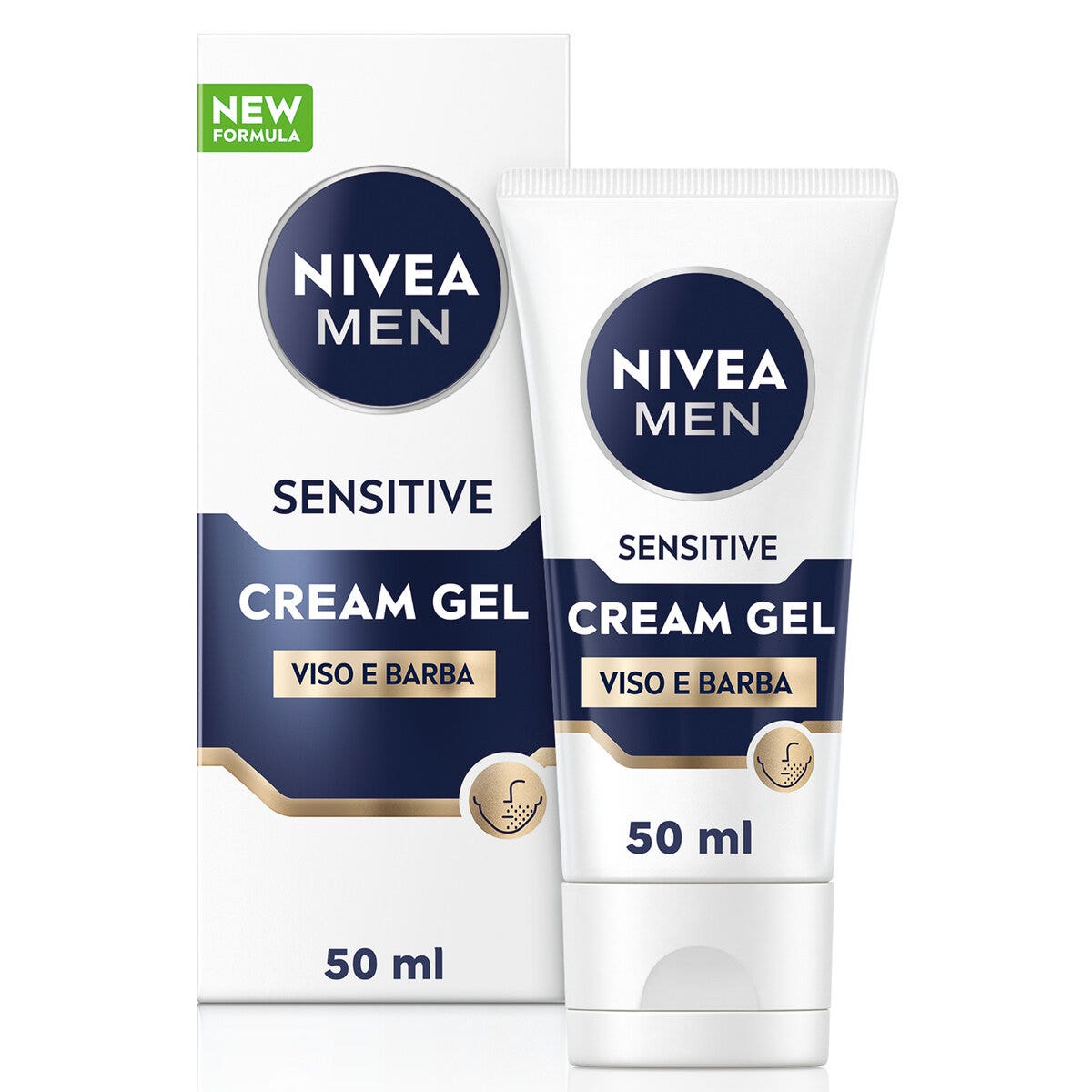 Nivea Men Sensitive Viso E Barba Cream Gel 50ml Crema Viso Uomo Per Un Sollievo Dalle Irritazioni-2