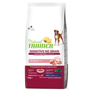 Natural Trainer Sensitive No Grain Medium & Maxi Adult Con Maiale Per Cani Adulti 12kg-1