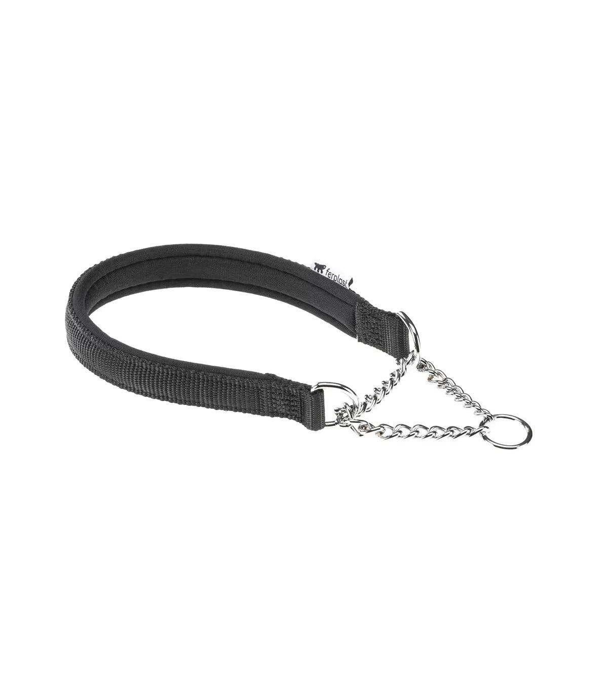 Ferplast Daytona CSS Collare Semistrangolo Nylon Soffice Imbottitura Nero Per Cani CSS20/50-1
