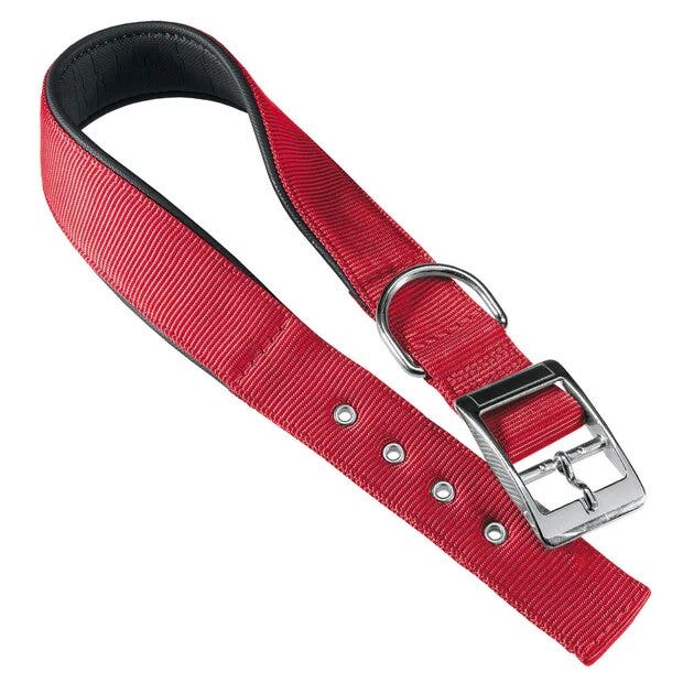 Ferplast Daytona C Collare In Nylon Con Soffice Imbottitura Rosso Per Cani C25/53-1