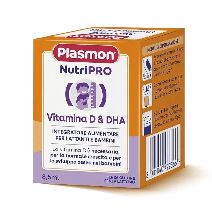 Plasmon Nutripro Vitamina D e DHA Integratore Alimentare 8,5ml-1