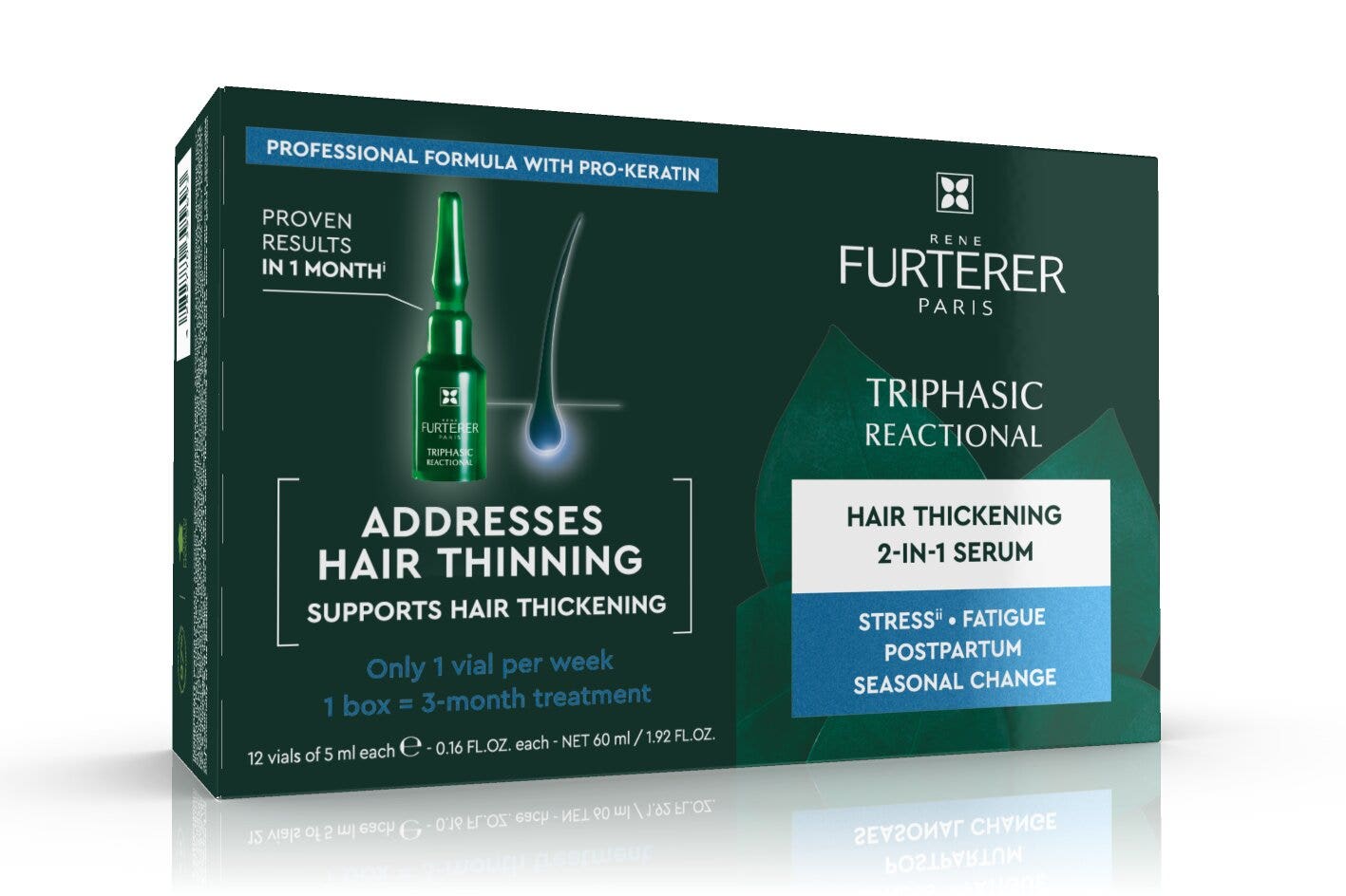 Rene Furterer Triphasic Reactional Trattamento Contro La Caduta Dei Capelli Reazionale 12 Ampolle-1