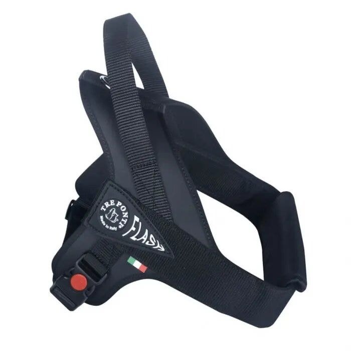 Tre Ponti Pettorina Nero Rifrangente Flash Per Cani 30/40kg Taglia XL-1