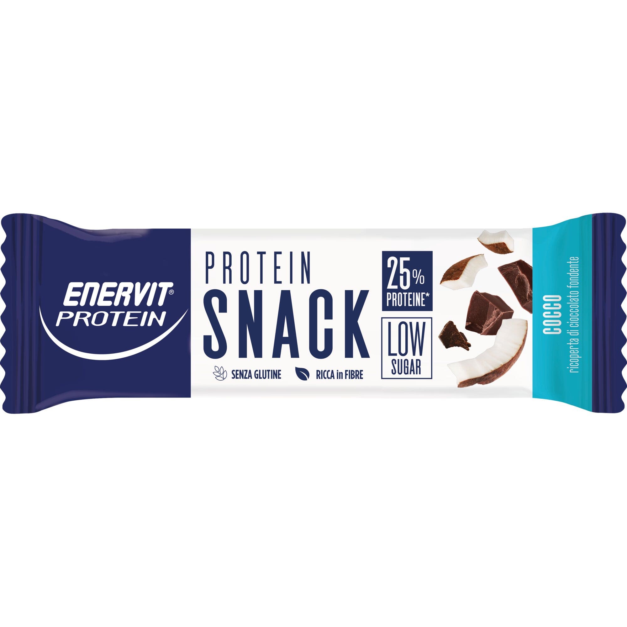 Enervit Proten Snack Al Cocco Low Sugar 8 Barrette Da 27g-2