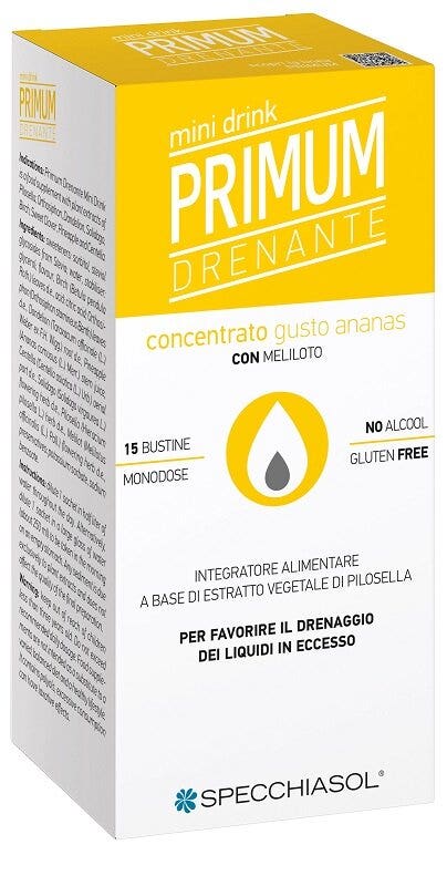 Primum Drenante Mini Drink Ananas 15 Bustine-1