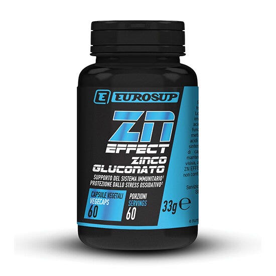 Eurosup Zn Effect Zinco Gluconato 60 Capsule Vegetali-1