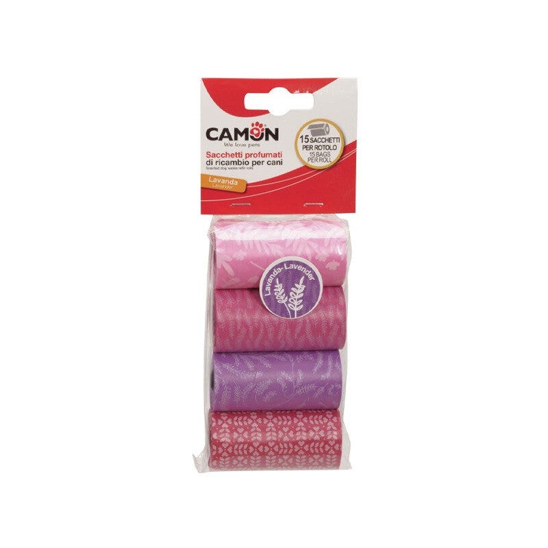 Camon Sacchetti Igienici Al Profumo Di Lavanda Per Cani 4x15 Pezzi-1
