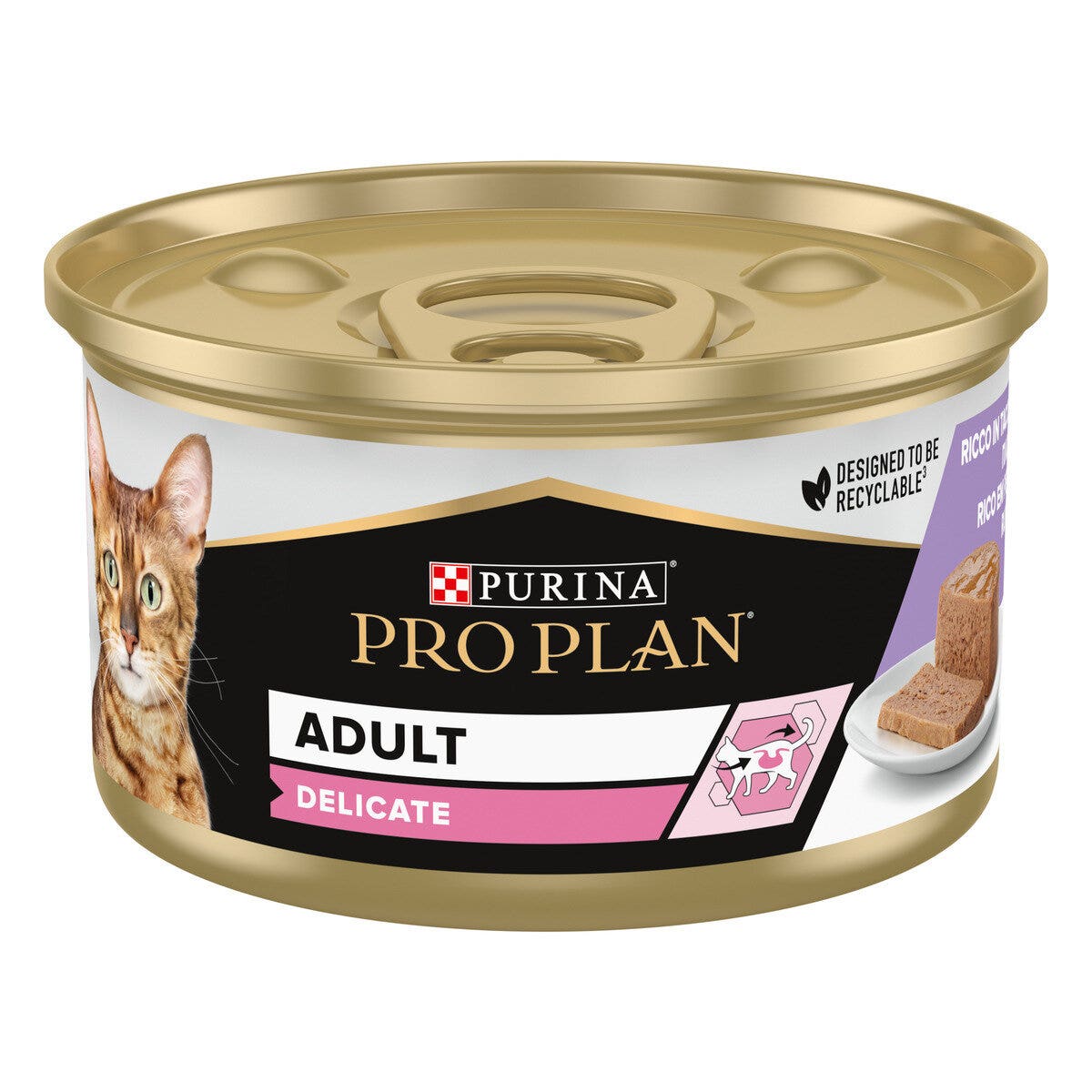 Purina Pro Plan Wet Cat Delicate Mousse Con Tacchino 85g-1