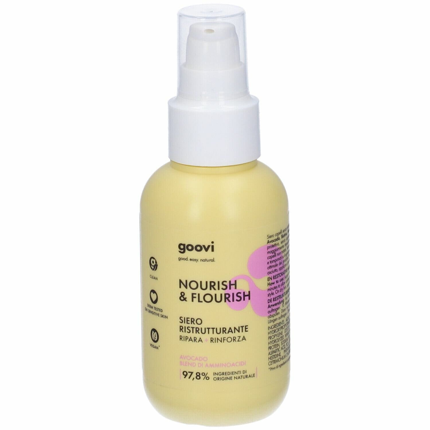 Goovi Nourish & Flourish Siero Ristrutturante Per Capelli 100ml-1