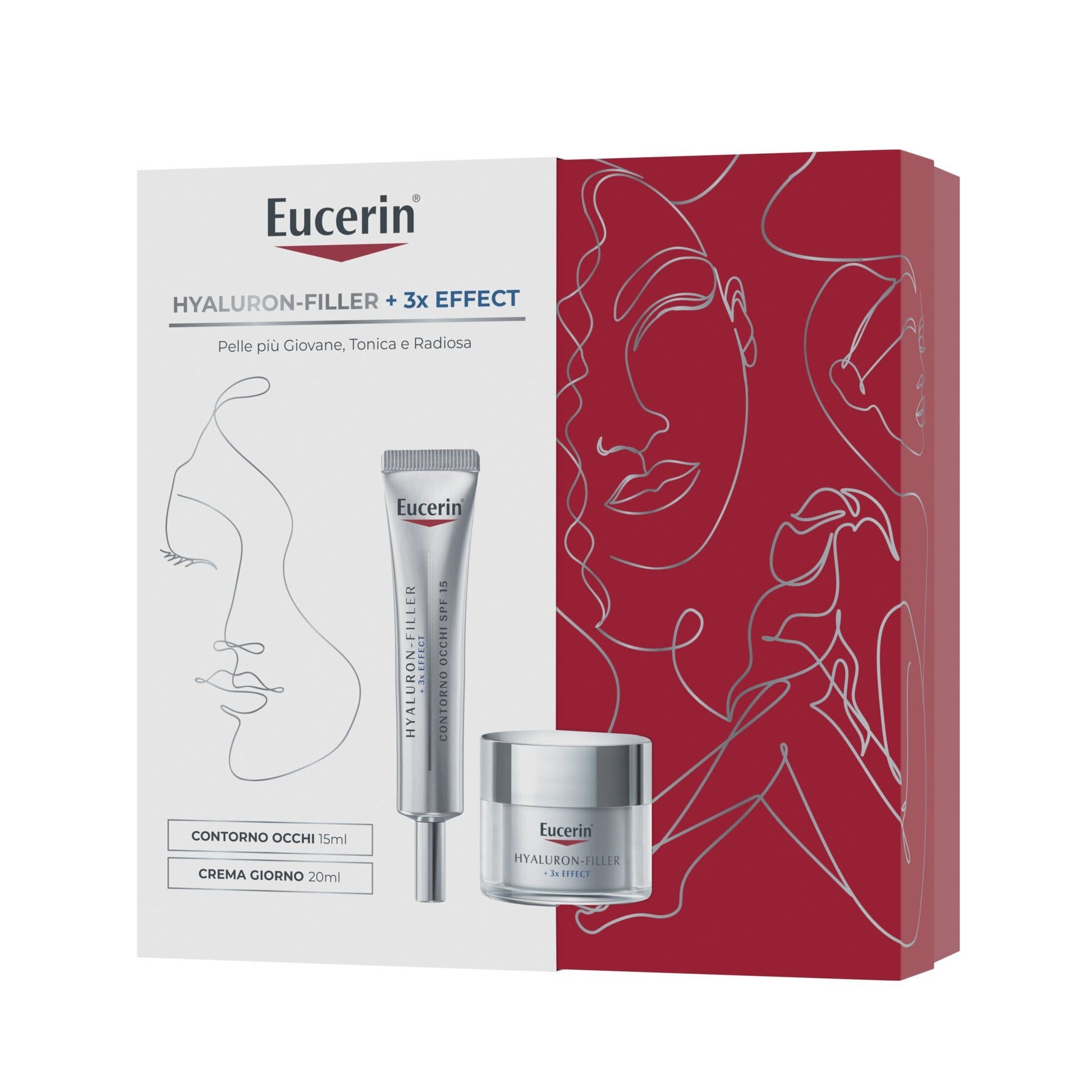 Eucerin Cofanetto Hyaluron-Filler + 3x Effect Contorno Occhi 15ml + Crema Giorno 20ml-1