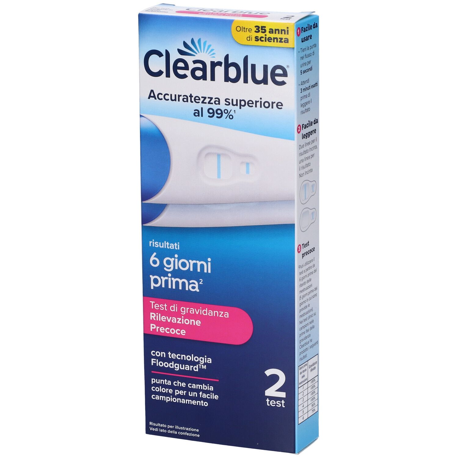 Clearblue Test di Gravidanza Visuale Precoce 2 Test-1