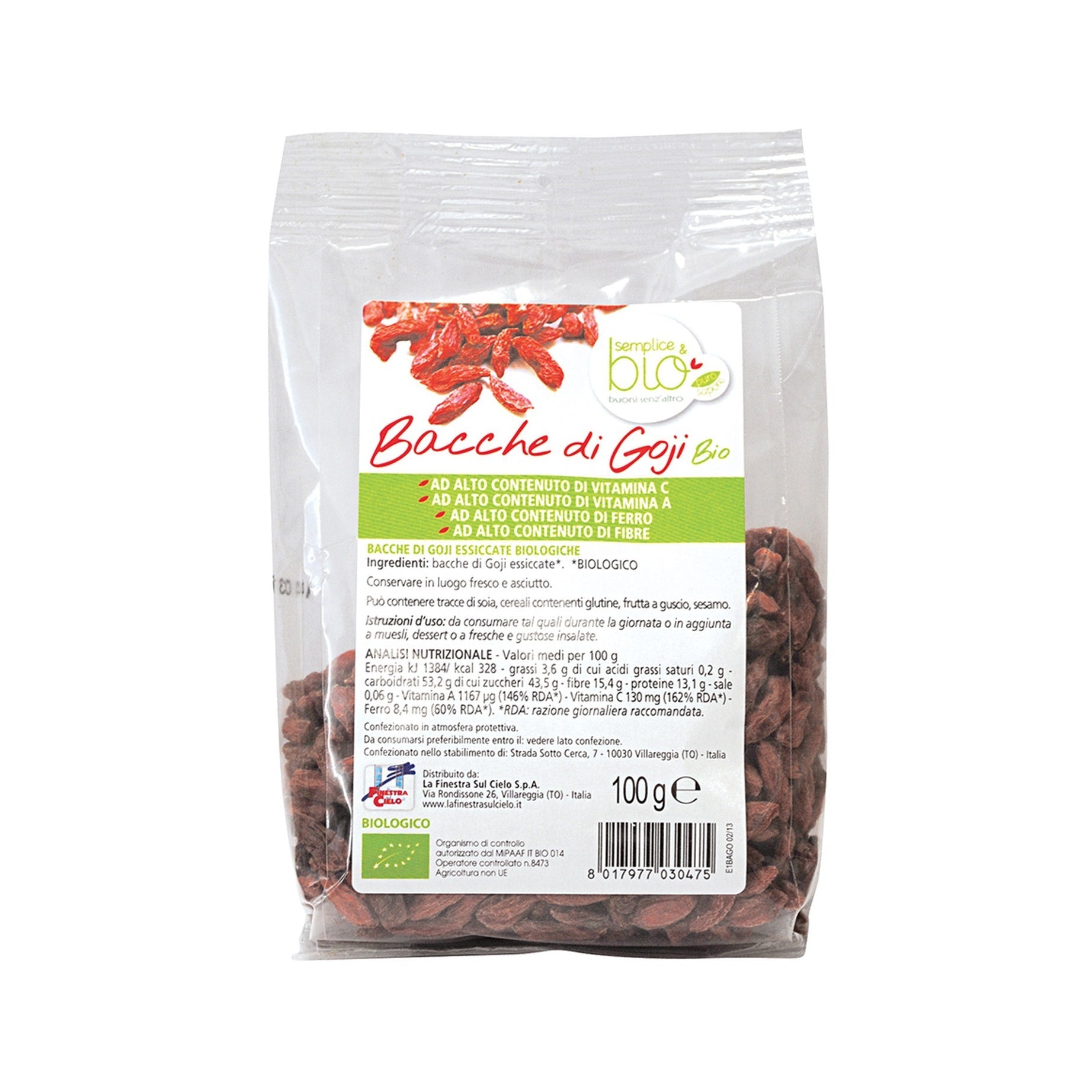 Semplice & Bio Bacche Di Goji 100g  - 2