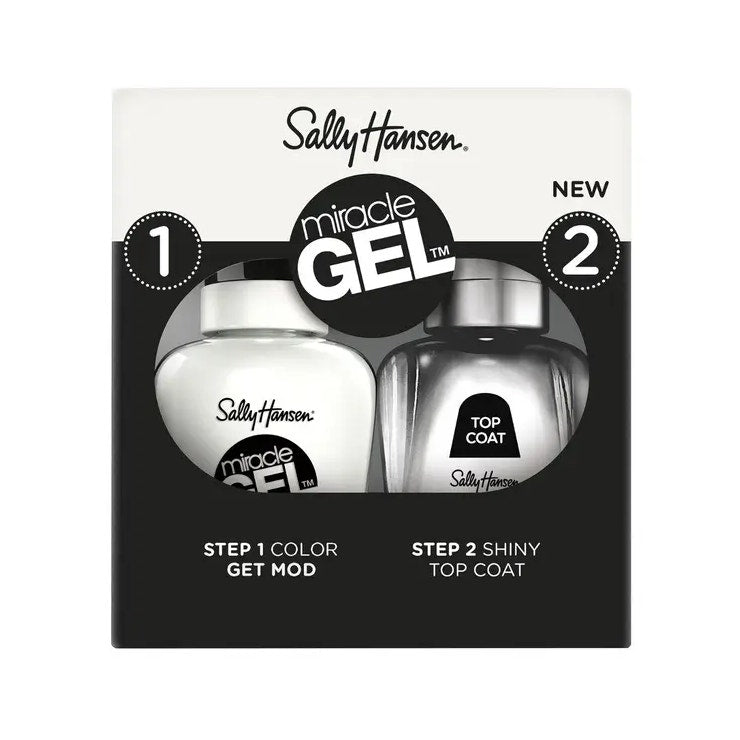 Sally Hansen Miracle Gel Duo Pack Top Coat + Smalto Colore 900 Get Mod-1