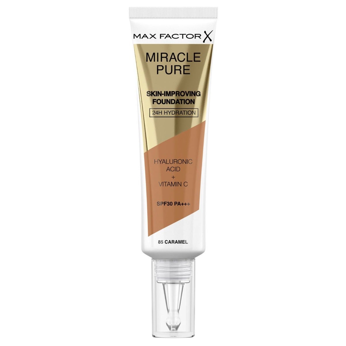 Max Factor Fondotinta Viso Miracle Pure Shade 85 Caramel-0