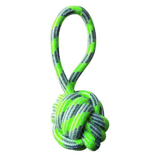 Croci Cotonosso Maniglia Con Palla Pastel Green Gioco Per Cani 20cm-1