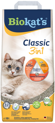 Biokat's Natural Classic 3 In 1 Lettiera Da Argilla Naturale Per Gatti 10kg-2