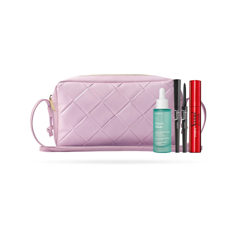 Pupa Kit Mascara Vamp! Sexy Lashes 9ml + Matita Waterproof Vamp! 0,35g + Hyalu Shots Siero Idratazione Profonda 30ml-1