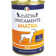 Unipro Unicamente Anatra Cibo Umido Cani Adulti Barattolo 400g-1
