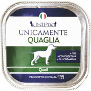 Unipro Unicamente Quaglia Cibo Umido Cani Adulti Vaschetta 150g-1