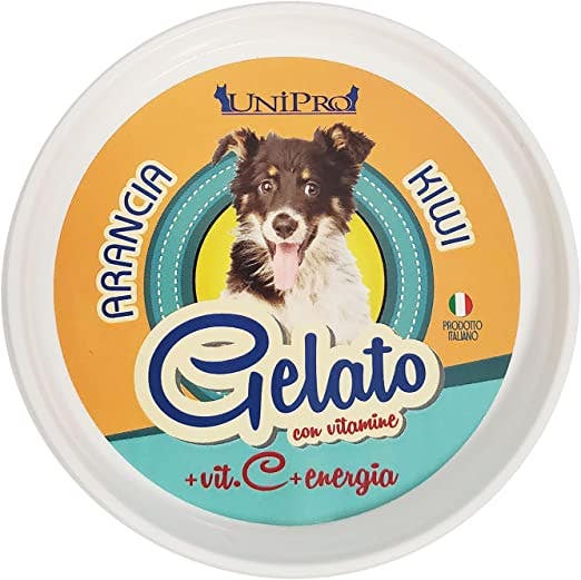 Unipro Preparato Per Gelato Arancia/Kiwi Alimento Complementare Per Cani 60g-2