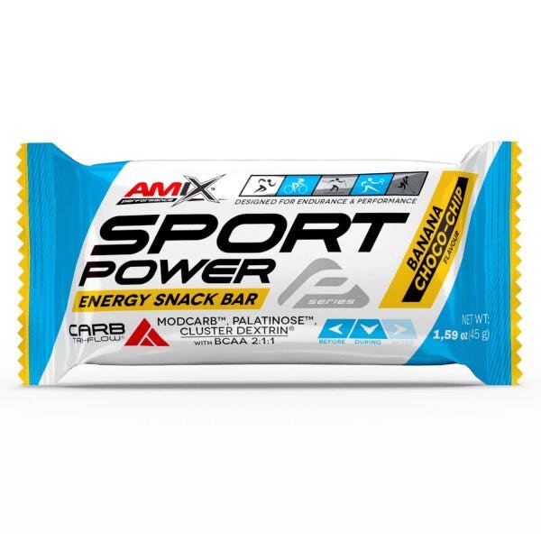 Amix Sport Power Energy Snack Bar Gusto Banana & Cioccolato 45g-1