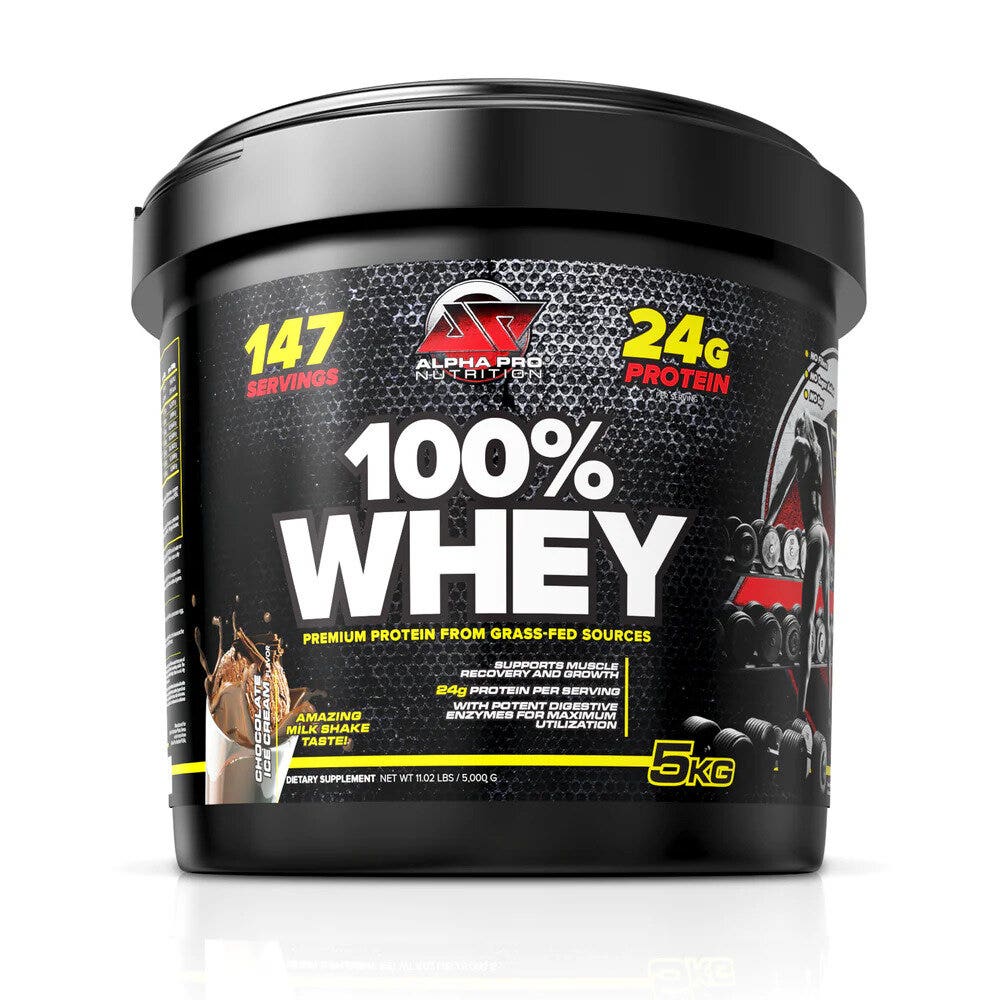Alpha Pro Nutrition 100% Whey Protein Chocolate Ice Cream 5kg-1