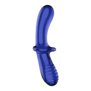Satisfyer Double Crystal Dildo in Vetro Azzurro Chiaro-1