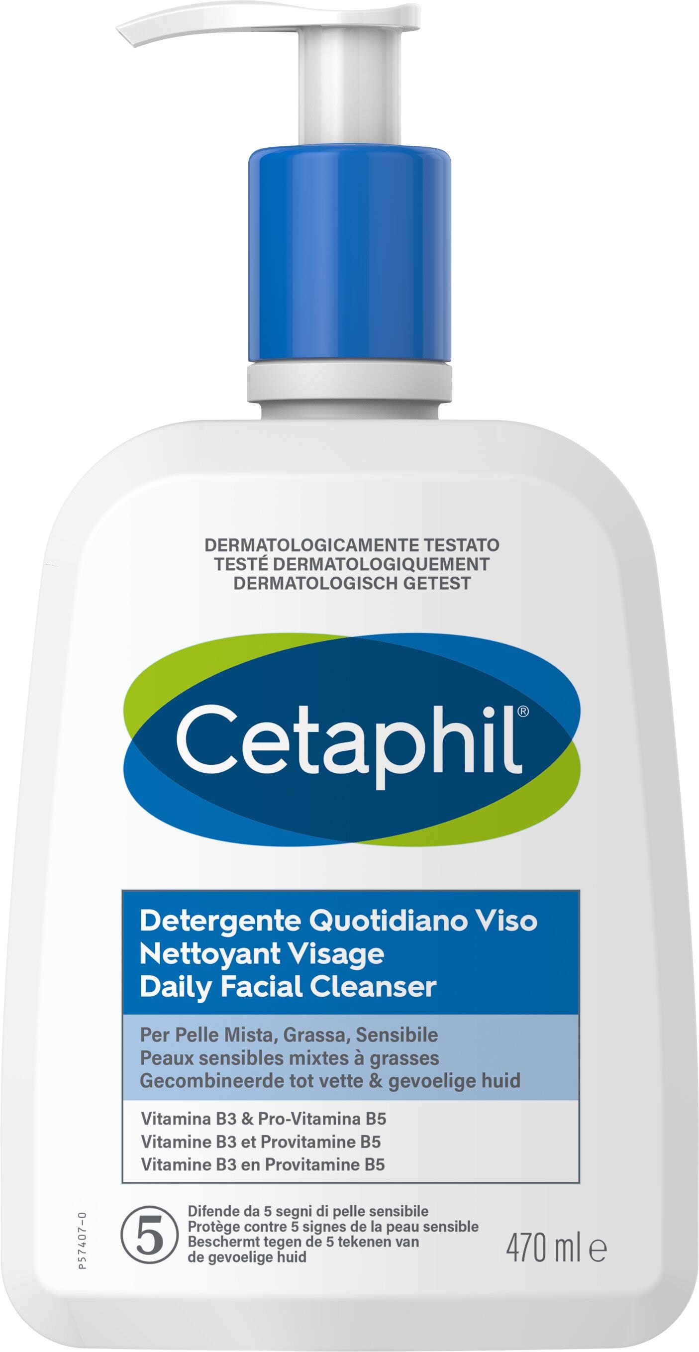 Cetaphil Detergente Quotidiano Viso Pelle Mista Grassa 470ml-1