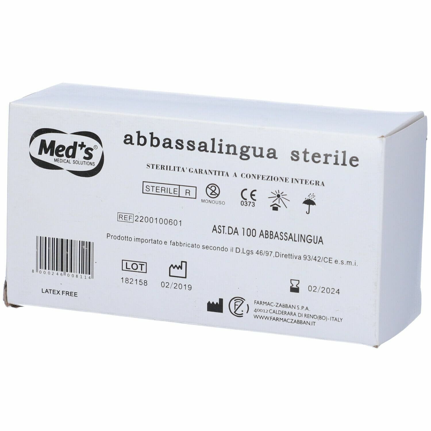 Abbassalingua legno a spatola sterile confezione da 100 pezzi-1