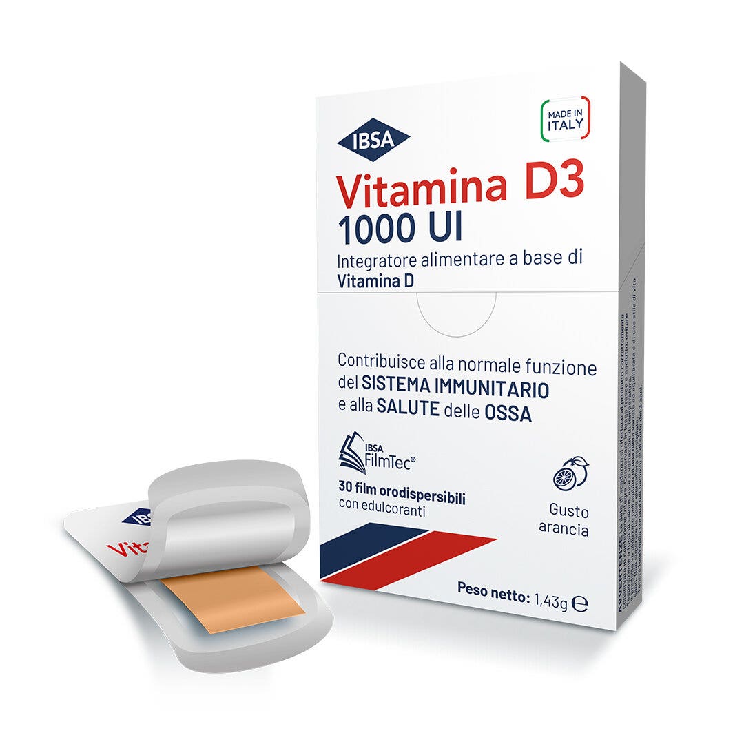 Ibsa Vitamina D3 1000UI 30 Film Orodispersibili-3