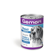 Gemon Bocconi Tonno E Salmone Cibo Umido Cani Adulti Taglia Media Barattolo 415g-2