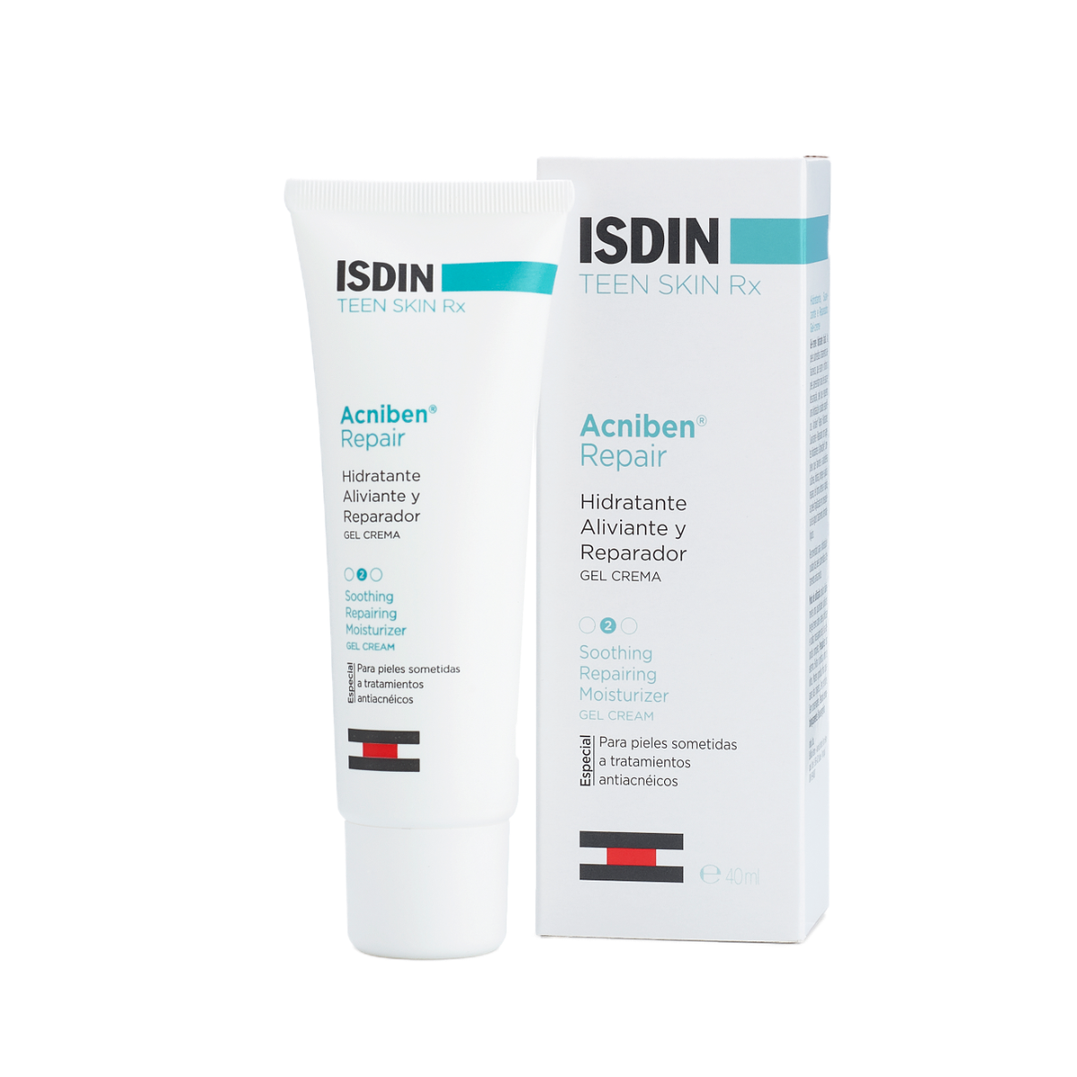 Isdin Acniben Repair Gel Crema Idratante Viso 40ml-3