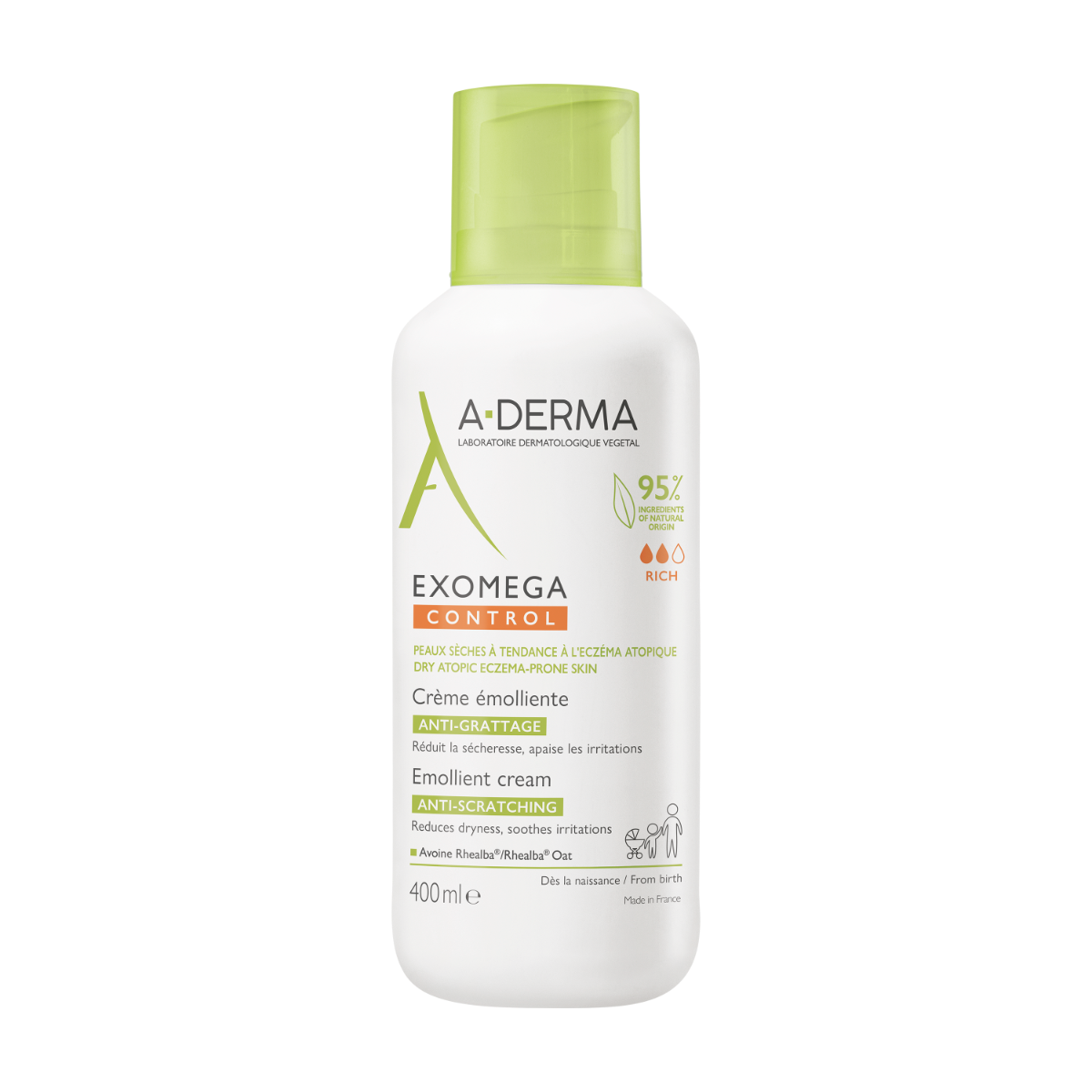 A-Derma Exomega Control Crema Emolliente Anti-Grattage 400ml-1