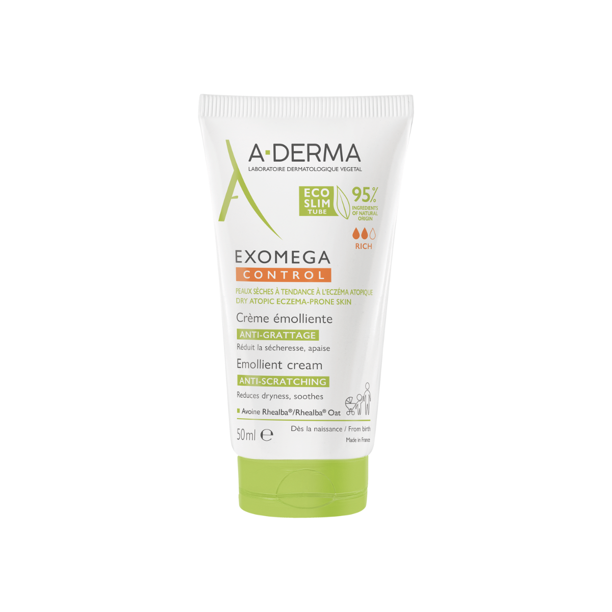 A-Derma Exomega Control Crema Emolliente Anti-Grattage 50ml-1