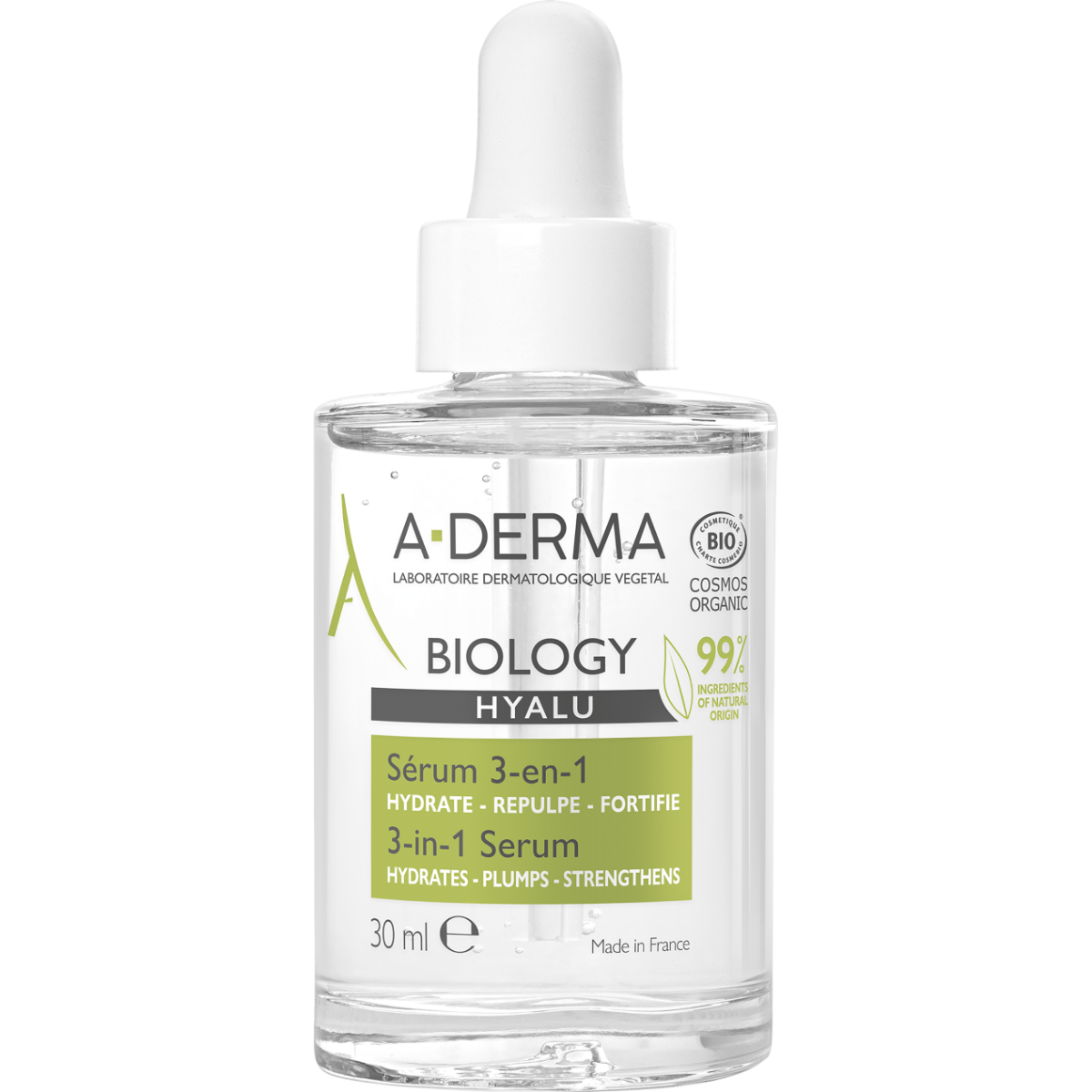 A-Derma Biology Hyalu Siero 3-in-1 Idratante 30ml-1