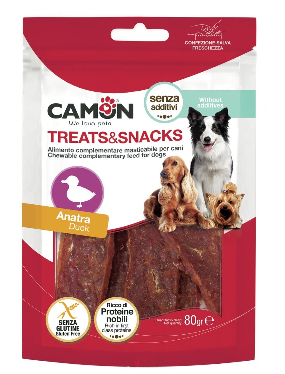 Camon Jerky Di Anatra Per Cani 80g 12,5cm-4